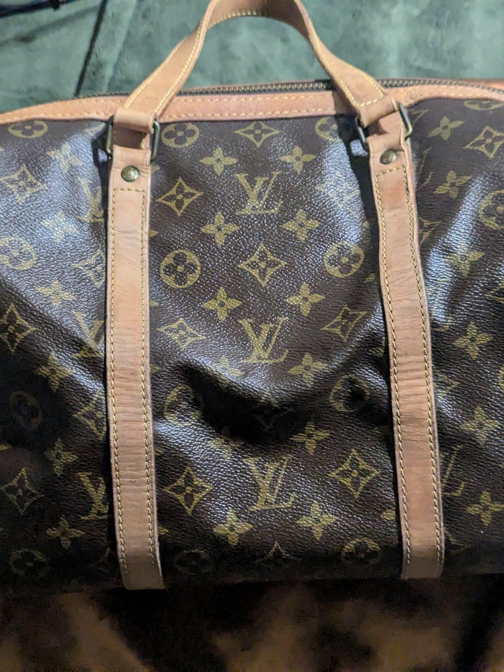 SOLD ❌Louis Vuitton Brown Monogram Canvas Sac Souple 35